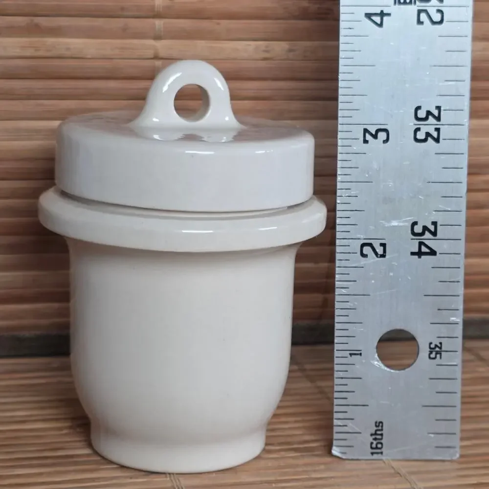 Antique Taylor Tunnicliffe Egg Coddler England Porcelain Covered Cup